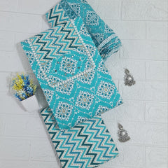 Modern Super Cotton Printed Unstiched Dress Material With Cotton Dupatta