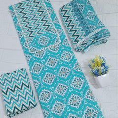 Modern Super Cotton Printed Unstiched Dress Material With Cotton Dupatta
