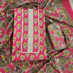 Modern Super Cotton Printed Unstiched Dress Material With Cotton Dupatta