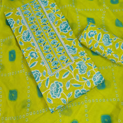 Modern Super Cotton Printed Unstiched Dress Material With Cotton Dupatta