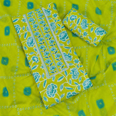 Modern Super Cotton Printed Unstiched Dress Material With Cotton Dupatta