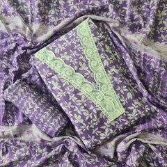 Modern Super Cotton Printed Unstiched Dress Material With Cotton Dupatta