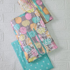 Modern Super Cotton Printed Unstiched Dress Material With Cotton Dupatta