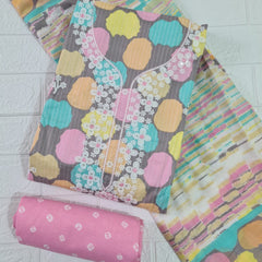Modern Super Cotton Printed Unstiched Dress Material With Cotton Dupatta