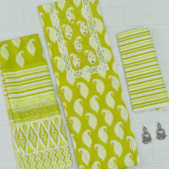 Modern Super Cotton Printed Unstiched Dress Material With Cotton Dupatta