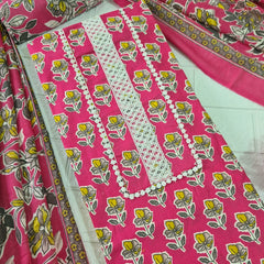 Modern Super Cotton Printed Unstiched Dress Material With Cotton Dupatta