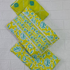 Modern Super Cotton Printed Unstiched Dress Material With Cotton Dupatta