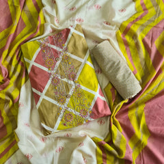 Modern Super Cotton Printed Unstiched Dress Material With Cotton Dupatta