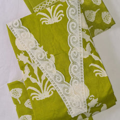 Modern Super Cotton Printed Unstiched Dress Material With Cotton Dupatta