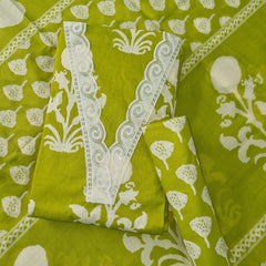 Modern Super Cotton Printed Unstiched Dress Material With Cotton Dupatta