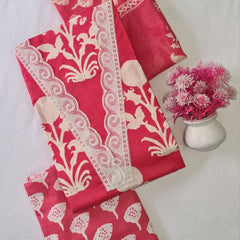 Modern Super Cotton Printed Unstiched Dress Material With Cotton Dupatta