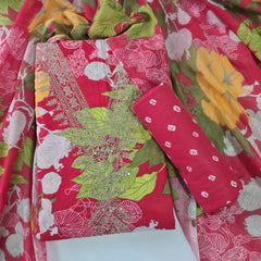 Modern Super Cotton Printed Unstiched Dress Material With Cotton Dupatta