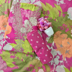 Modern Super Cotton Printed Unstiched Dress Material With Cotton Dupatta