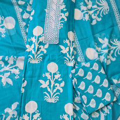 Modern Super Cotton Printed Unstiched Dress Material With Cotton Dupatta