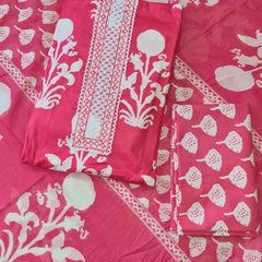 Modern Super Cotton Printed Unstiched Dress Material With Cotton Dupatta