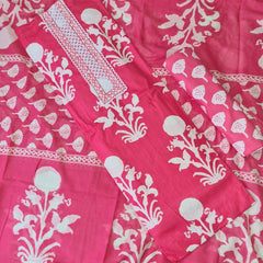 Modern Super Cotton Printed Unstiched Dress Material With Cotton Dupatta