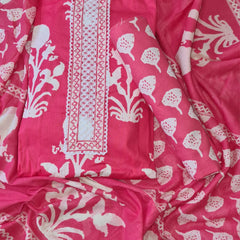 Modern Super Cotton Printed Unstiched Dress Material With Cotton Dupatta