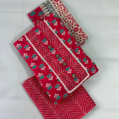Modern Super Cotton Printed Unstiched Dress Material With Cotton Dupatta