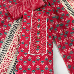Modern Super Cotton Printed Unstiched Dress Material With Cotton Dupatta