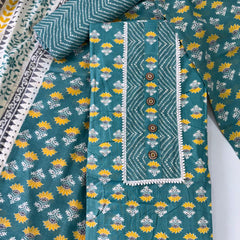 Modern Super Cotton Printed Unstiched Dress Material With Cotton Dupatta