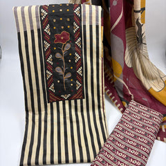 Modern Super Cotton Printed Unstiched Dress Material With Cotton Dupatta